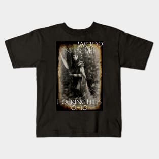 Wood Elf Hocking Hills Ohio Kids T-Shirt